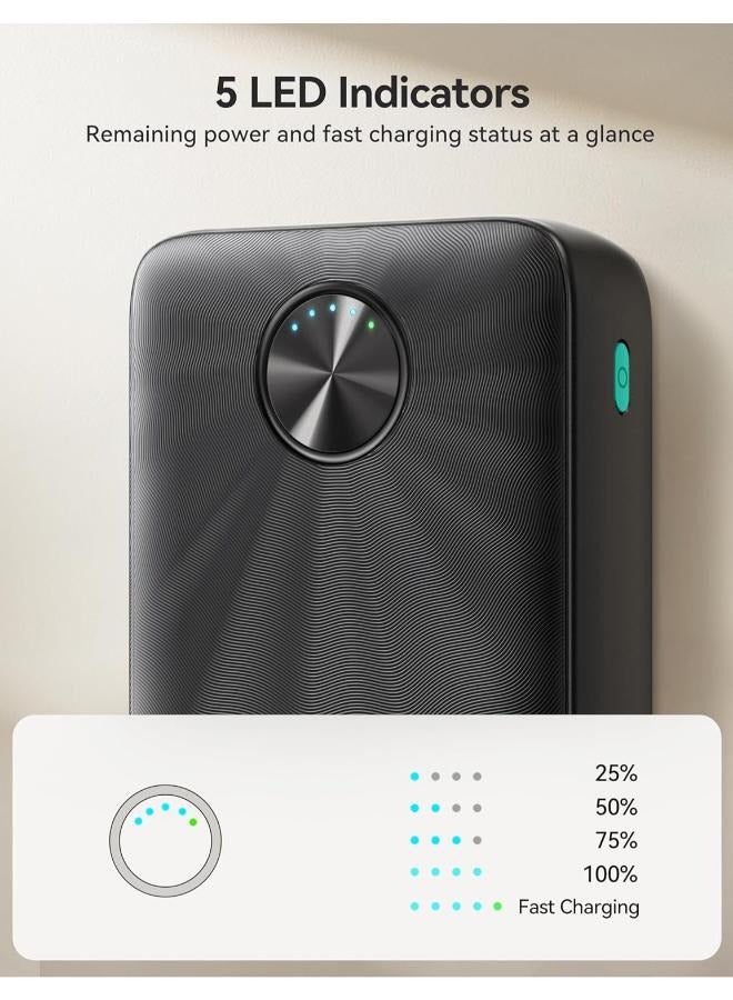 JOYROOM - 20000 mAh 20000 mAh 22.5W  JR-PBF16  20000mAh LED Fast Charging Power Bank High-Speed  for iPhone 14 ,15 ,16  & Samsung S21,S22,S23.S24 Black - Image 1