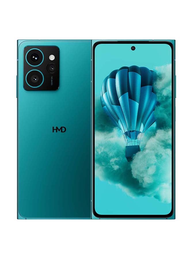 HMD Skyline 5G Dual SIM Blue Topaz 12+12GB RAM 256GB With USB Backpack + 3 Axis Foldable Gimbal + Screen Damage Protection Card - Middle East Version - Image 2