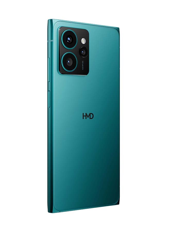 Skyline 5G Dual SIM Blue Topaz 12+12GB RAM 256GB With USB Backpack + 3 Axis Foldable Gimbal + Screen Damage Protection Card - Middle East Version