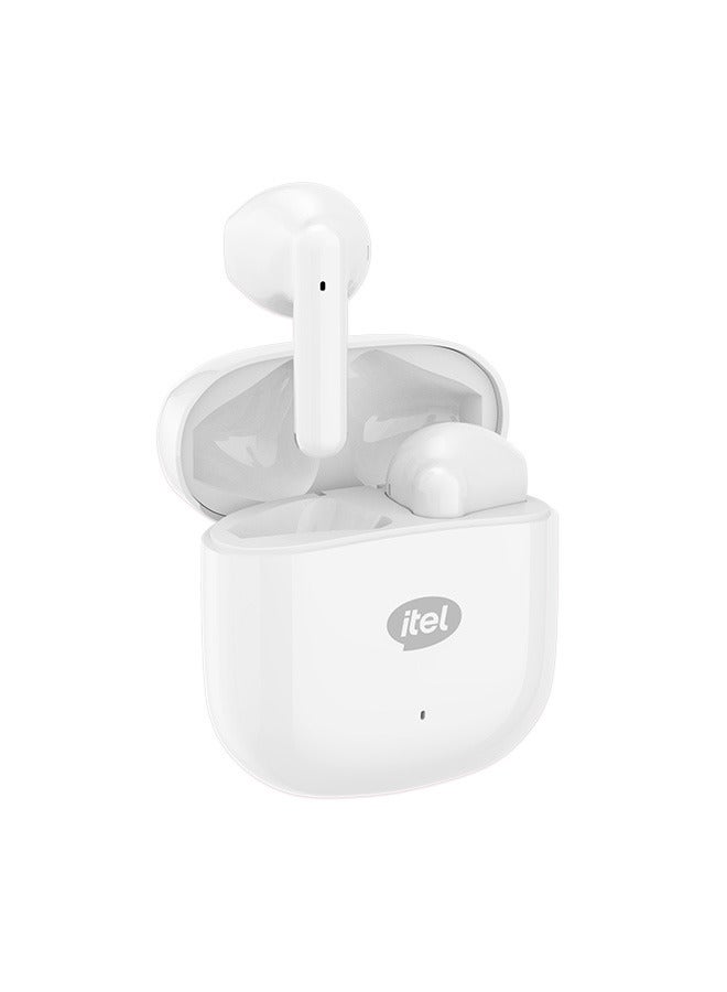 ITEL Bluetooth Earphones Sahara Edition S10, Bass Drivers Boost wireless Earbuds, Bluetooth 5.3 Low Latency, Crystal-Clear Calls, 25H Playtime Creamy White - Image 2