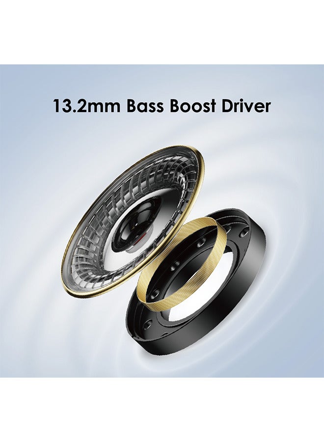 ITEL - Bluetooth Earphones Sahara Edition S10, 13.2mm Bass Drivers Boost wireless Earbuds, Bluetooth 5.3 Low Latency, Crystal-Clear Calls, 25H Playtime Creamy White - Image 1