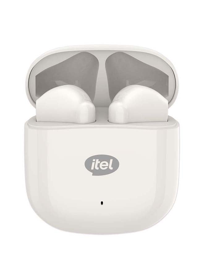 ITEL - Bluetooth Earphones Sahara Edition S10, 13.2mm Bass Drivers Boost wireless Earbuds, Bluetooth 5.3 Low Latency, Crystal-Clear Calls, 25H Playtime Creamy White - Image 1