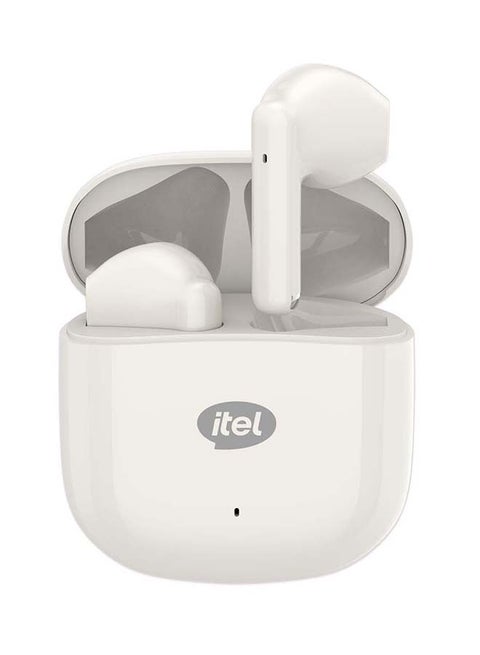 Bluetooth Earphones Sahara Edition S10, 13.2mm Bass Drivers Boost wireless Earbuds, Bluetooth 5.3 Low Latency, Crystal-Clear Calls, 25H Playtime Creamy White