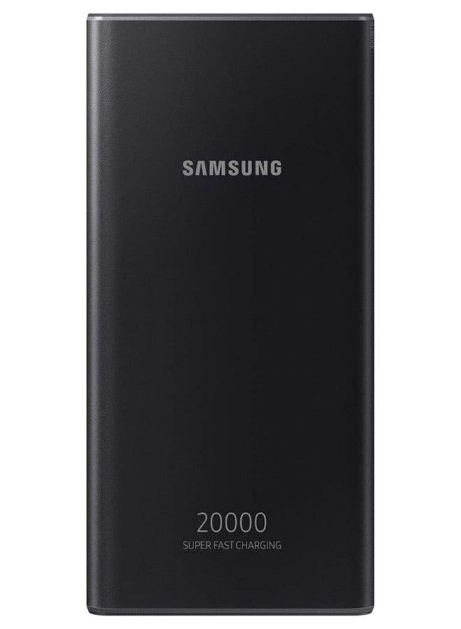 Samsung - 20000 mAh Samsung Power Bank, 2 USB C, 1 USB A,Up to 25W Battery Pack Black - Image 1