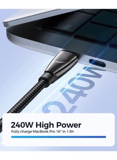 JOYROOM SA31-CC5 Pioneer Series 240W Fast Charging Data Cable (Type-C to Type-C) 1.2m-Black Black  - Image 4