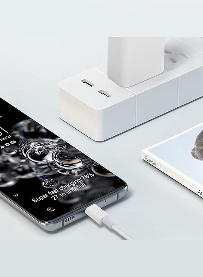 Google - 30W USB-C Charger Compatible with Google Products and Other USB-C Devices Fast Charging Pixel Phone Charger White - Image 1