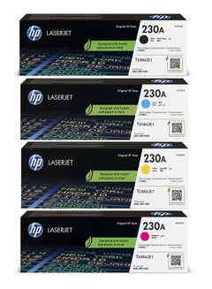 HP Original 230A W2300A 230A W2301A 230A W2302A 230A W2303A Compatible With : Laserjet Pro 4203 Laserjet Pro MFP 4303 Black ,Cyan,Magenta,Yellow  - Image 1