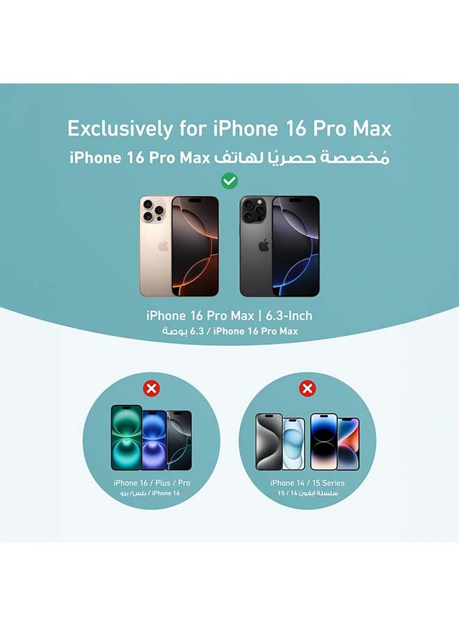 Anker - Ultra Magnetic for iPhone 16 Pro Case with Sturdy 360° Ring Stand, Military-Grade Shockproof iPhone 16 Pro Kickstand Compatible with MagSafe Black - Image 1