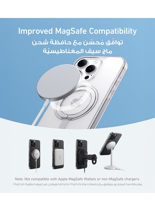 Anker Ultra Magnetic for iPhone 16 Pro Case with Sturdy 360° Ring Stand, Military-Grade Shockproof iPhone 16 Pro Kickstand Compatible with MagSafe Black  - Image 4