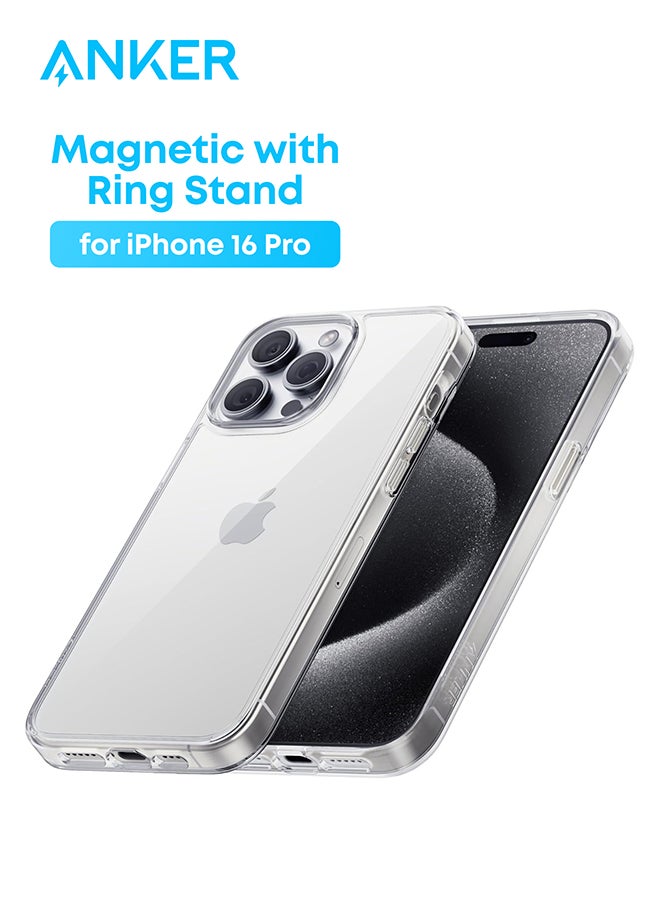 Anker for iPhone 16 Pro Case Cover, Military-Grade Shockproof Protection, Yellowing-Resistant Phone Case for iPhone 16 Pro Clear  - Image 1