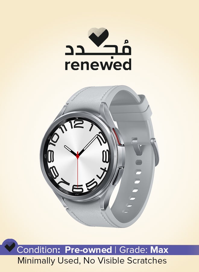 سامسونج Renewed - Galaxy Watch 6 Classic 47 Mm GPS Smartwatch Silver - Image 1