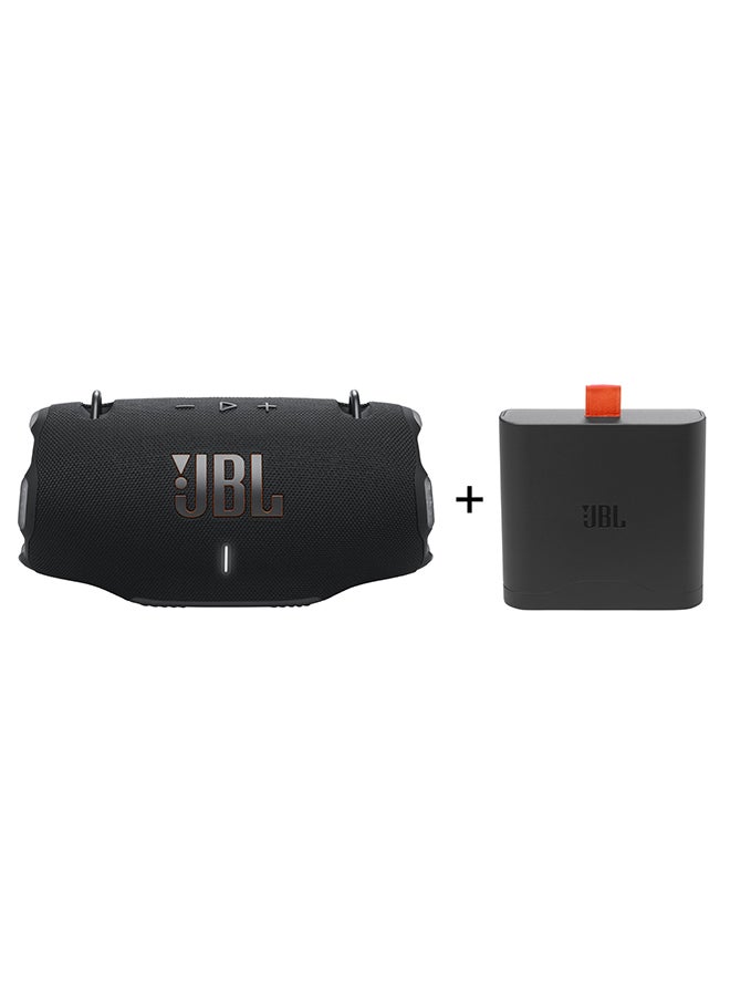 JBL Xtreme 4 Portable Waterproof Speaker And Battery 400 Combo For Non Stop Party, JBLXTREME4BLKUK+JBLBATTERY400 Black  - Image 1