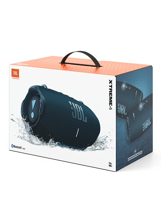 Xtreme 4 Portable Waterproof Speaker And Battery 400 Combo For Non Stop Party, JBLXTREME4BLUUK+JBLBATTERY400 Blue