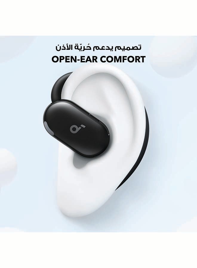 سماعات أذن مفتوحة V20i من Anker، خطافات أذن قابلة للتعديل، مريحة للغاية، ملاءمة محكمة، صوت جهير عميق، مكالمات واضحة، IP55، مصابيح LED، وقت تشغيل 36 ساعة، سماعات أذن بلوتوث 5.4، اتصال متعدد النقاط