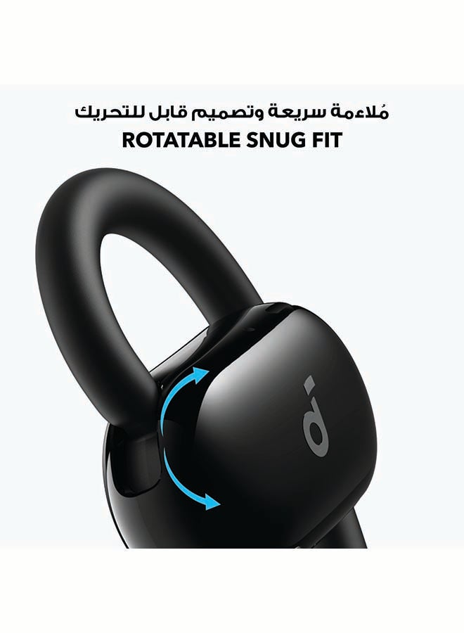 سماعات أذن مفتوحة V20i من Anker، خطافات أذن قابلة للتعديل، مريحة للغاية، ملاءمة محكمة، صوت جهير عميق، مكالمات واضحة، IP55، مصابيح LED، وقت تشغيل 36 ساعة، سماعات أذن بلوتوث 5.4، اتصال متعدد النقاط