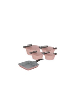 9 Piece Cookware Set Artisan Rose