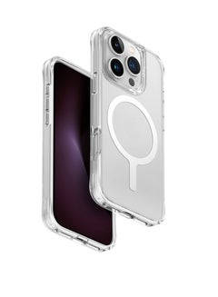 Uniq Hybrid iPhone 16 Pro (2024) 6.3 Magclick Charging Lifeproxtreme Case And Cover - Frost Clear 