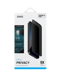 Uniq Optix Privacy Iphone 16 Pro (2024) 6.3 Glass Screen Protector - Clear  - Image 1