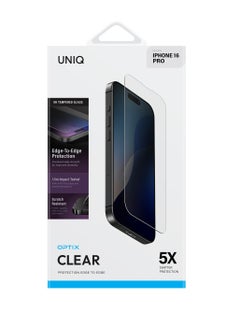 Uniq Optix Clear Iphone 16 Pro (2024) 6.3 Glass Screen Protector - Clear  - Image 1