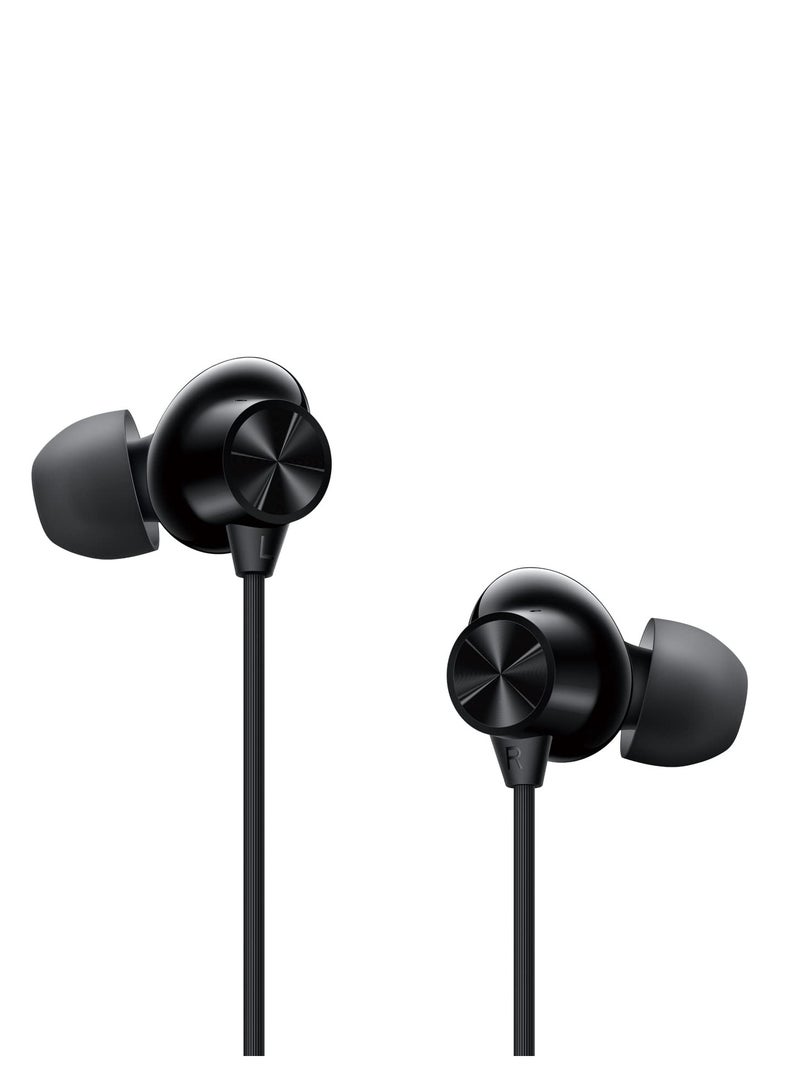 OnePlus - Nord Wired Earphones With Mic, 3.5mm Audio Jack, Enhanced Bass With 9.2mm Dynamic Drivers, In-Ear Wired Earphone Black - Image 1