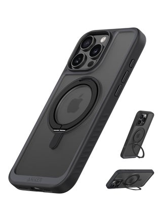 Ultra Magnetic for iPhone 16 Pro Case with Sturdy 360° Ring Stand, Military-Grade Shockproof iPhone 16 Pro Kickstand Compatible with MagSafe,Black Clear - pnsku/N70106547V/45/_/1743688337/7d8ae6dd-998a-4139-9ce9-17f746b77f10
