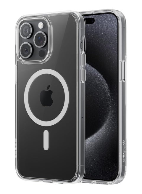 MagGo Clear Magnetic Phone Case Cover for iPhone 15 Pro Max, Ultra-Slim and Durable Protective Cover, iPhone Case Compatible with MagSafe, Clear Case Exclusively Designed for iPhone 15 Pro Max Clear
