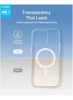 Anker MagGo Clear Magnetic Phone Case Cover for iPhone 15 Pro Max, Ultra-Slim and Durable Protective Cover, iPhone Case Compatible with MagSafe, Clear Case Exclusively Designed for iPhone 15 Pro Max Clear  - Image 2