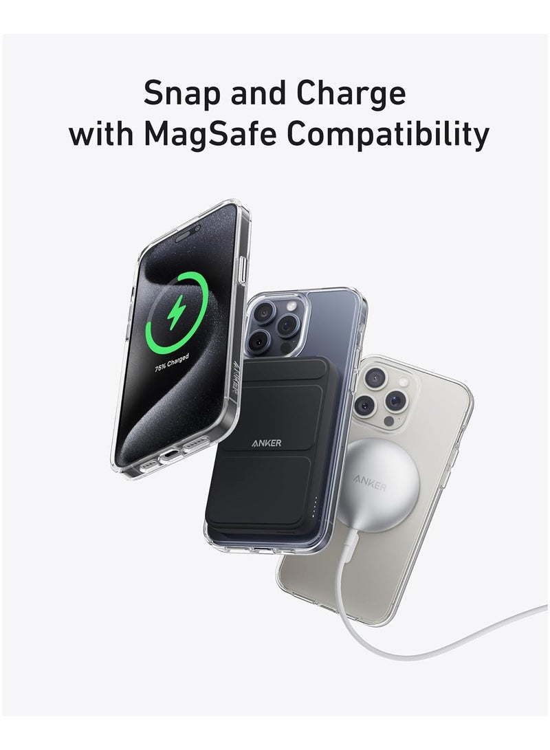 Anker - MagGo Clear Magnetic Phone Case Cover for iPhone 15 Pro Max, Ultra-Slim and Durable Protective Cover, iPhone Case Compatible with MagSafe, Clear Case Exclusively Designed for iPhone 15 Pro Max Clear - Image 1