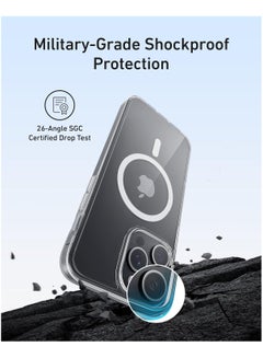 Anker MagGo Clear Magnetic Phone Case Cover for iPhone 15 Pro Max, Ultra-Slim and Durable Protective Cover, iPhone Case Compatible with MagSafe, Clear Case Exclusively Designed for iPhone 15 Pro Max Clear  - Image 3