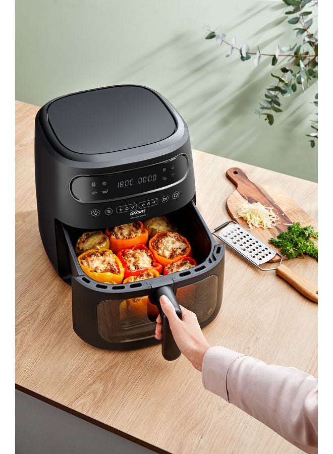 Arzum Airtasty Smart Hot Air Fryer 7.5 Liter 7.5 L 1750 W AR2076-S Black  - Image 1