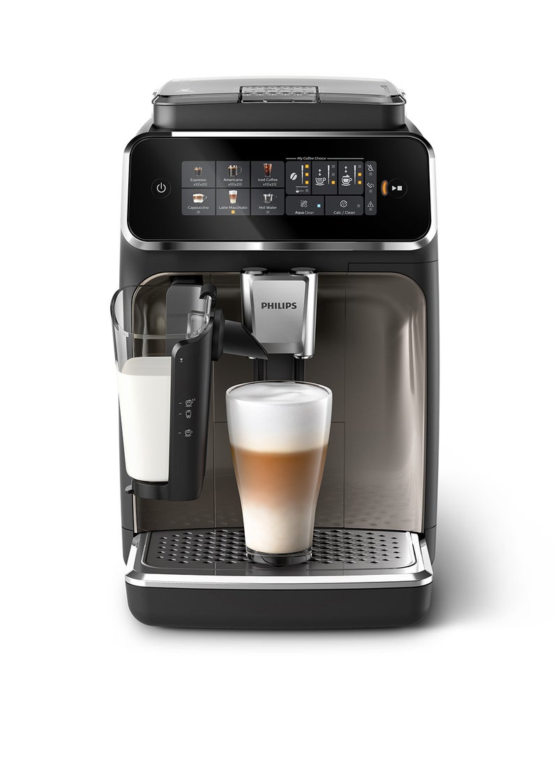 Philips Fully Automatic Espresso Machine Series 3300 - 6 Beverages, LatteGo, SilentBrew, Coloured Touch Display, Ceramic Grinder 1.8 L 1500 W EP3347/90 Black Chrome - Image 2