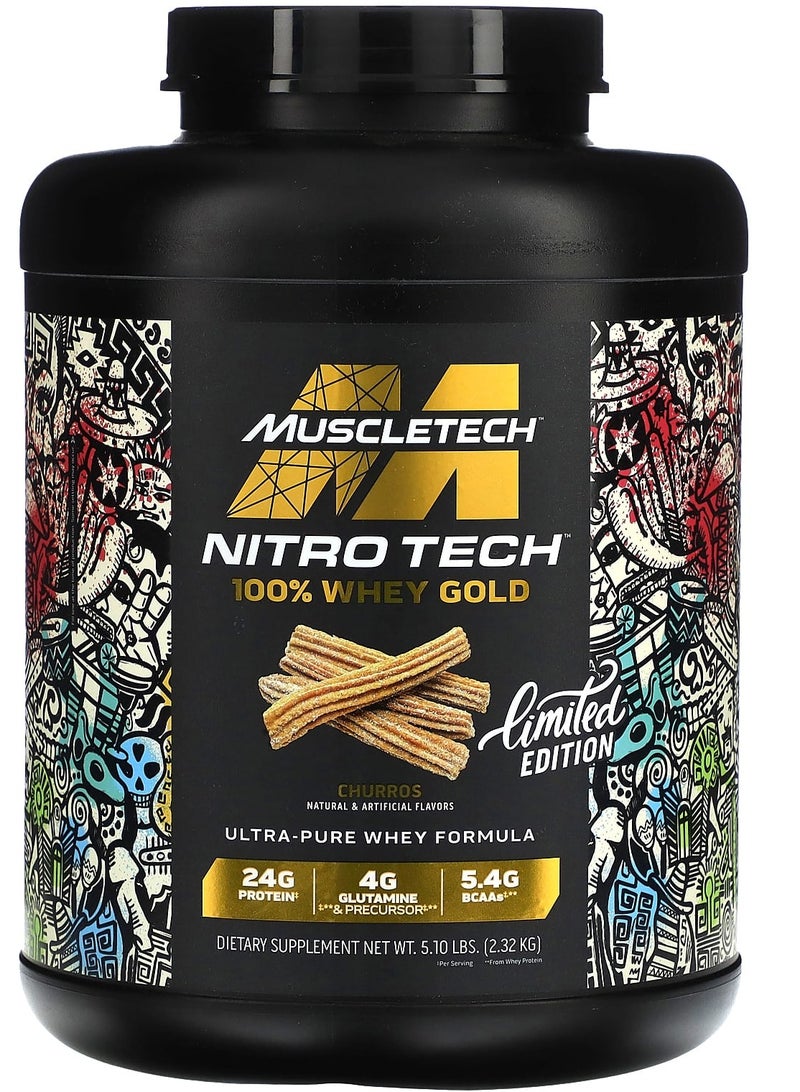 MuscleTech Nitro Tech Whey Gold Churros 5 LB - Image 1