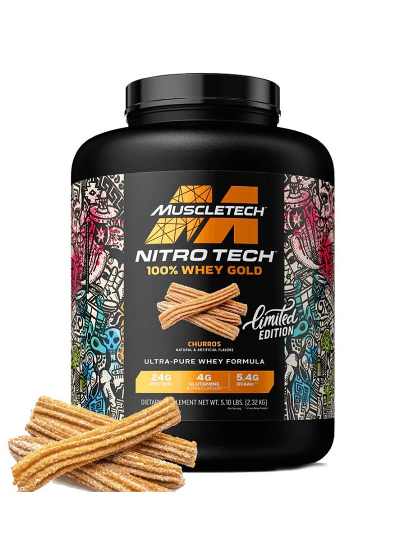 MuscleTech Nitro Tech Whey Gold Churros 5 LB - Image 2