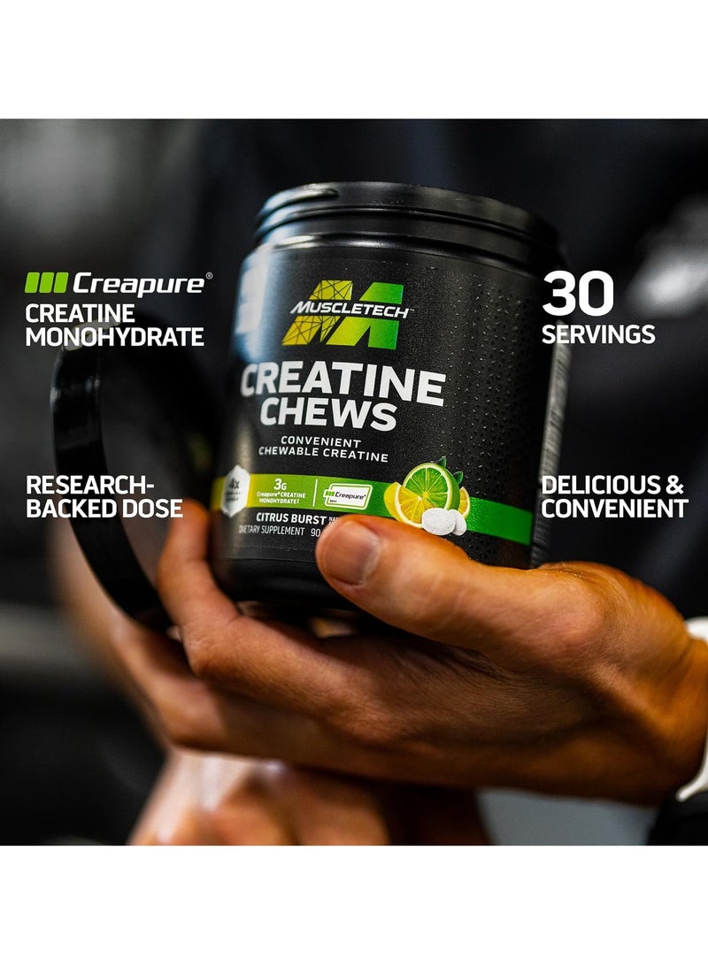 Creatine Chews Citrus Burst Flavour 90 Chewable Candies