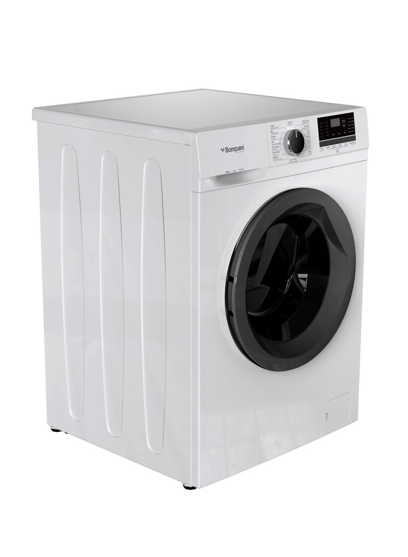 Bompani - 6 Kg Front Load Washing Machine, 16 Programs, LED Display, Push Button & Knob Control, IPX4 Rating With One Year Warranty 1950 W BI2876 White - Image 1
