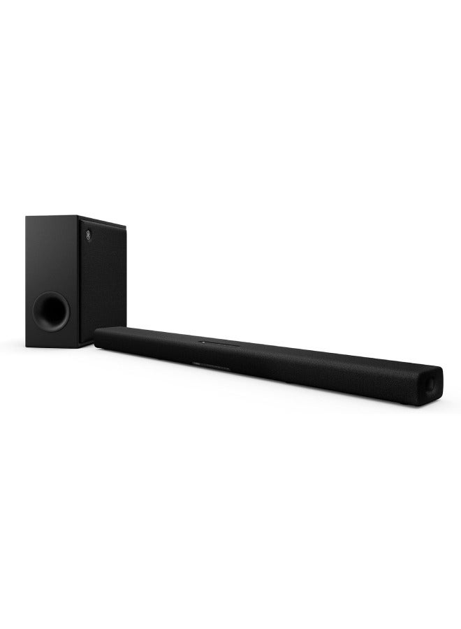 YAMAHA - YAMAHA - True X BAR 50A Sound Bar with Dolby Atmos, Wireless Subwoofer and Alexa Built-in Black SR-X50ABL Black - Image 1