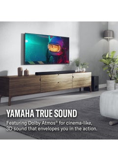 YAMAHA YAMAHA - True X BAR 50A Sound Bar with Dolby Atmos, Wireless Subwoofer and Alexa Built-in Black SR-X50ABL Black  - Image 2