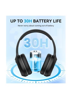 EDIFIER W600BT Wireless Sterio Headphones ,BT5.1,Mic,3.5mm,USB-C,30H Playback Black  - Image 4