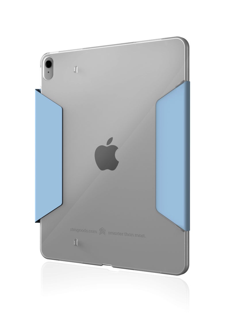 STM Studio Case For Apple iPad Air 13" M2 2024 | Slim, Lightweight Protective Folio Cover, Anti-Scratch/Anti-Slip, Transparent Back, w/ Apple Pencil Storage, Supports Auto Sleep/Wake Function - Blue - Image 1