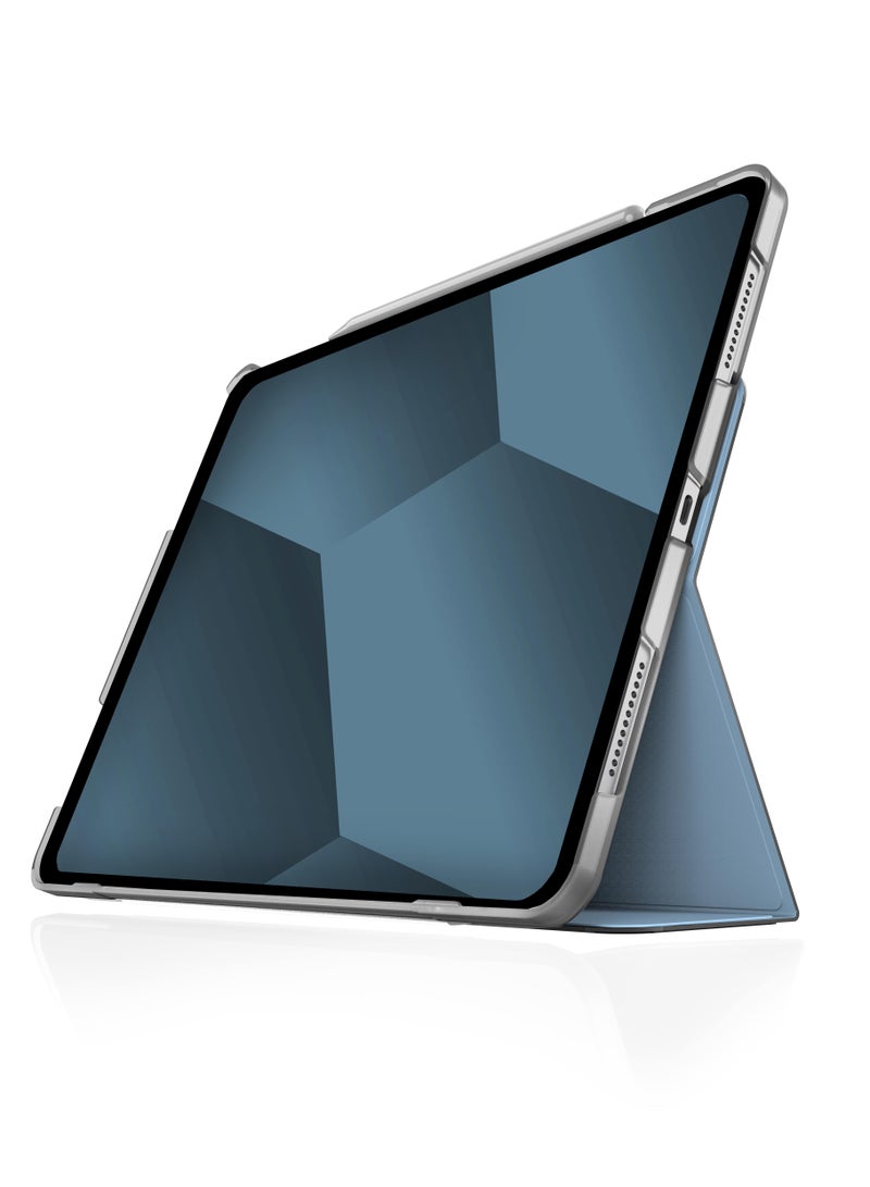 STM Studio Case For Apple iPad Air 13" M2 2024 | Slim, Lightweight Protective Folio Cover, Anti-Scratch/Anti-Slip, Transparent Back, w/ Apple Pencil Storage, Supports Auto Sleep/Wake Function - Blue - Image 3