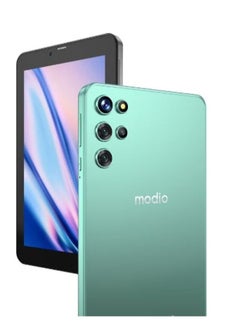 modio M12 7 Inch HD IPS Display Dual SIM Support 6GB RAM 256GB 5G 2.0MP Front and 5.0MP Rear Cameras 4000mAH Battery Android Tablet - International Version(Green)  - Image 1