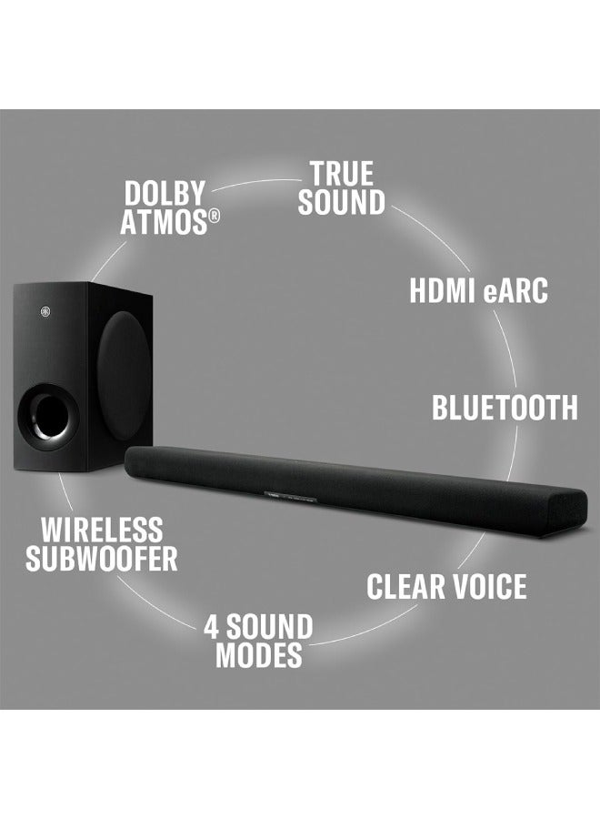 YAMAHA YAMAHA SR-B40A Dolby Atmos Sound Bar with Wireless Subwoofer (Black) SR-B40ABL Black  - Image 3