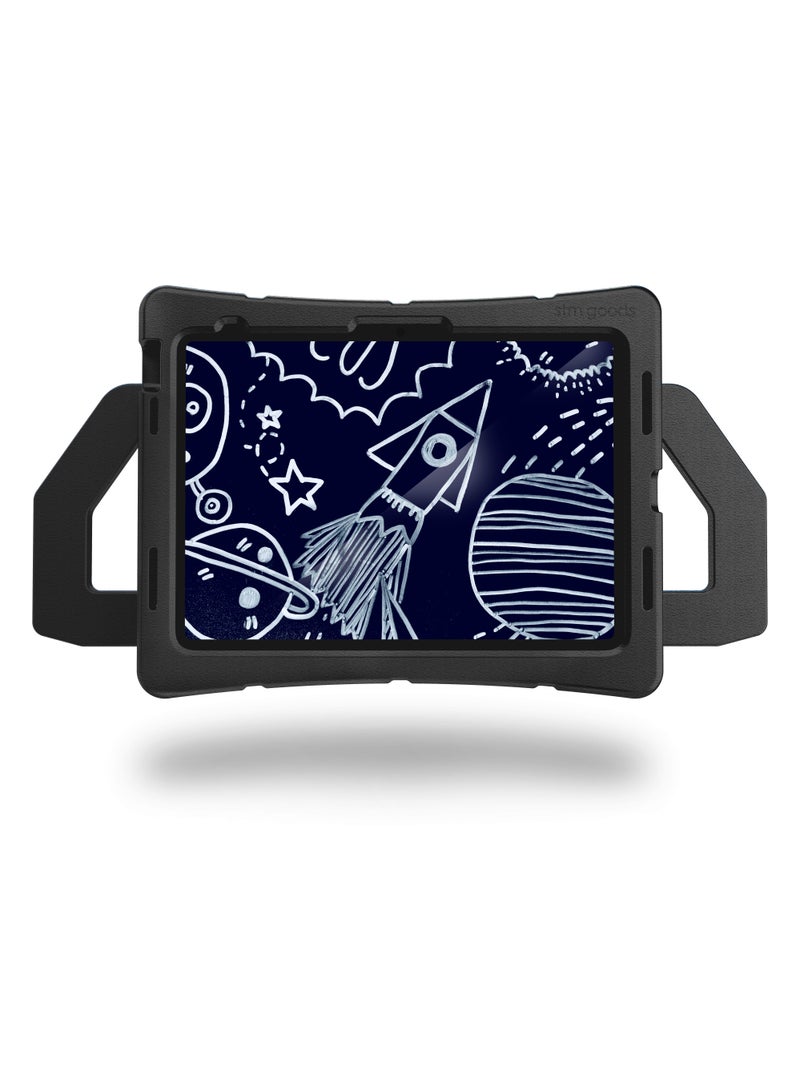 STM Duxling Case for iPad 10th Gen 2022 | Drop Proof, Spill Proof, Kid Proof Cover w/ Stand, Ultra Lightweight, 2-Handle Design, Made for K-2 Kids - Black - Image 1