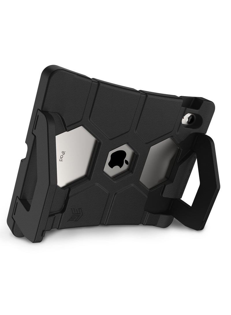 STM Duxling Case for iPad 10th Gen 2022 | Drop Proof, Spill Proof, Kid Proof Cover w/ Stand, Ultra Lightweight, 2-Handle Design, Made for K-2 Kids - Black - Image 4