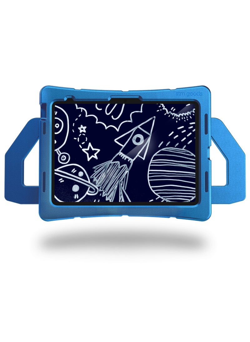 STM Duxling Case for iPad 10th Gen 2022 | Drop Proof, Water Proof, Kid Proof Cover w/ Stand, Ultra Lightweight, 2-Handle Design, Made for K-2 Kids - Blue - Image 1