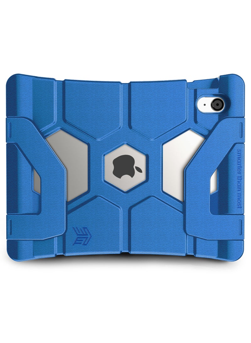 STM Duxling Case for iPad 10th Gen 2022 | Drop Proof, Water Proof, Kid Proof Cover w/ Stand, Ultra Lightweight, 2-Handle Design, Made for K-2 Kids - Blue - Image 2
