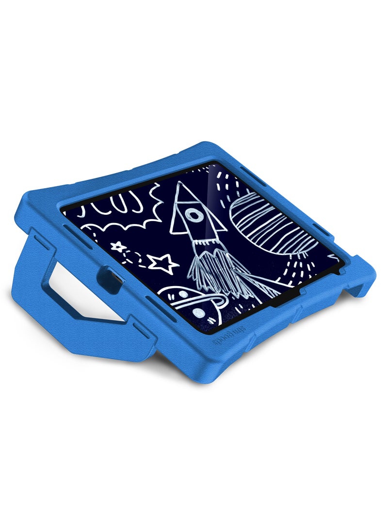 STM Duxling Case for iPad 10th Gen 2022 | Drop Proof, Water Proof, Kid Proof Cover w/ Stand, Ultra Lightweight, 2-Handle Design, Made for K-2 Kids - Blue - Image 4