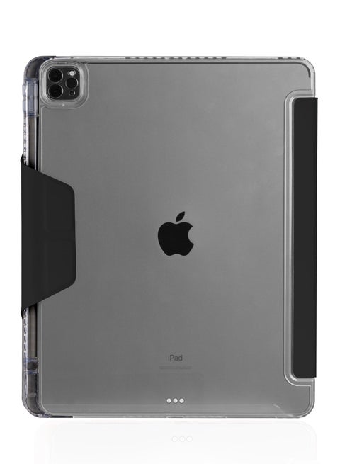 Opp Case or Apple iPad Air 13" M2 2024 | Slim, Lightweight Protective Folio Cover, Anti-Scratch/Anti-Slip, Transparent Back, w/ Apple Pencil Storage, Supports Auto Sleep/Wake Function Black