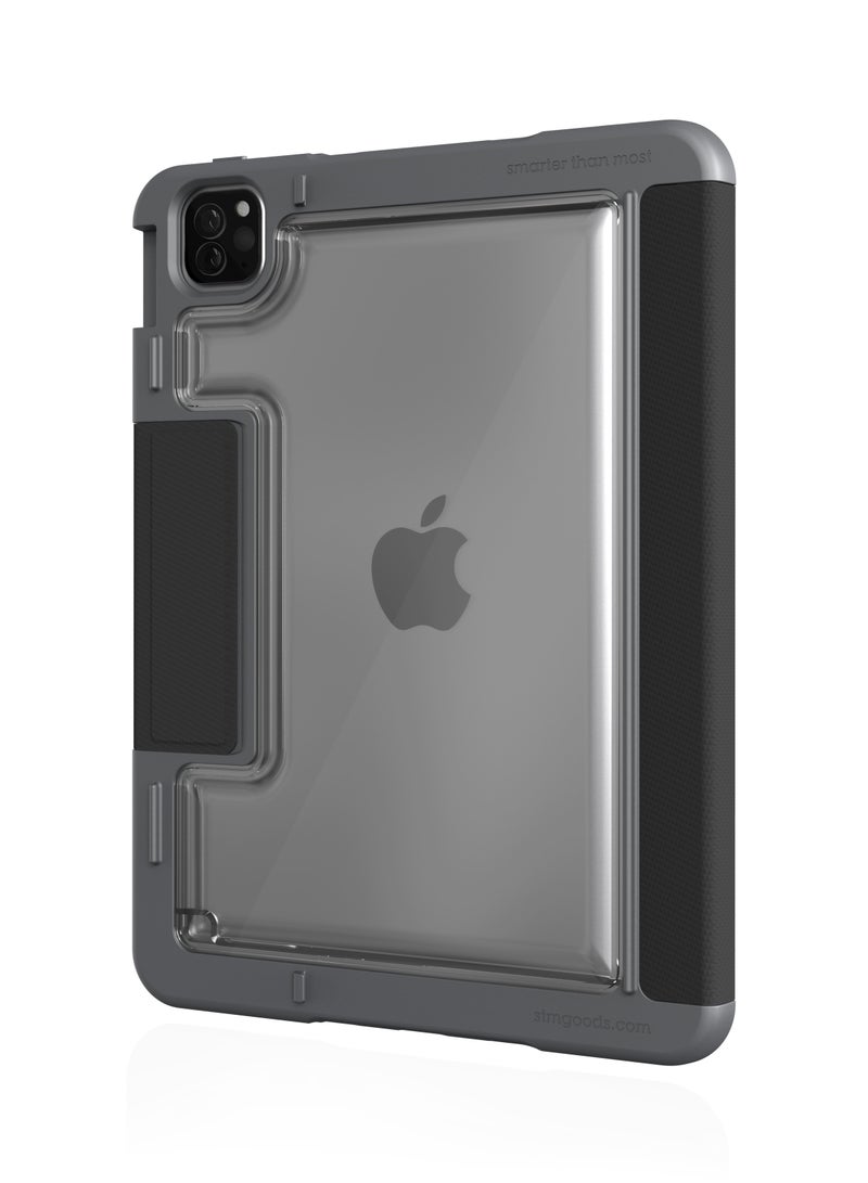 STM Dux Plus for Apple iPad Pro 13" M4 2024 - Ultra Protective Case, Clear Transparent Back, Military Drop Test Certified w/ Apple Pencil Storage, Supports Auto Sleep/Wake Function Black - Image 1