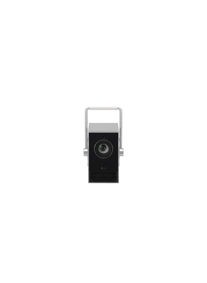 LG - CineBeam Smart Portable Laser Projector 4K UHD Silver HU710PB Silver - Image 1